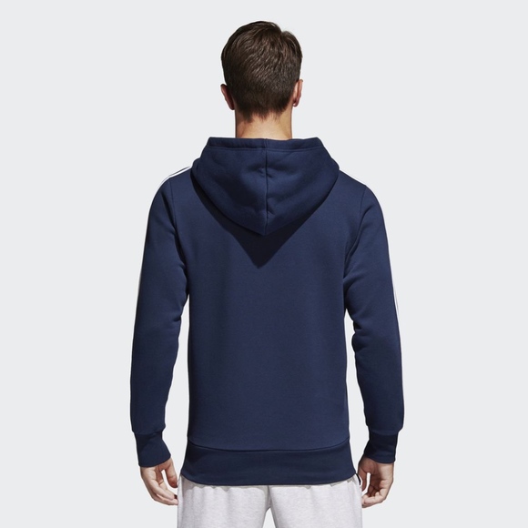 AUTHENTIC ADIDAS FULL ZIP FLEECE NAVY HOODIE S9879 - Picture 6 of 6